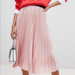(NEW) ASOS midi skirt with pleats